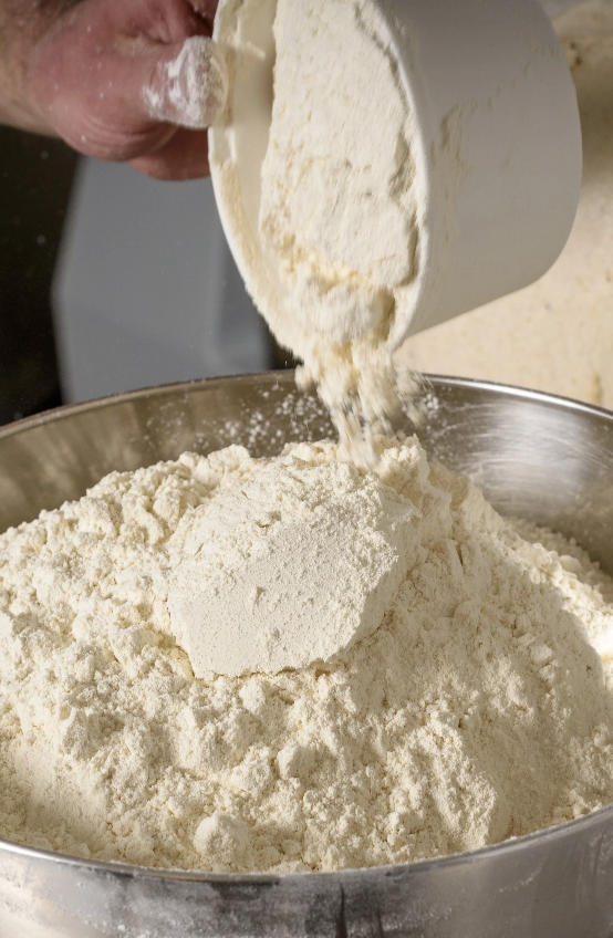 Flour in bowl